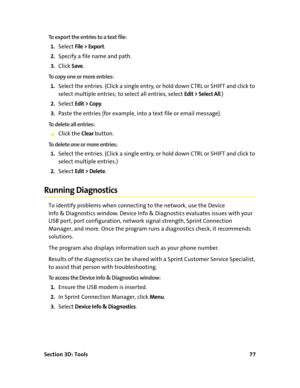 Running diagnostics | Sprint Nextel 595U User Manual | Page 85 / 178