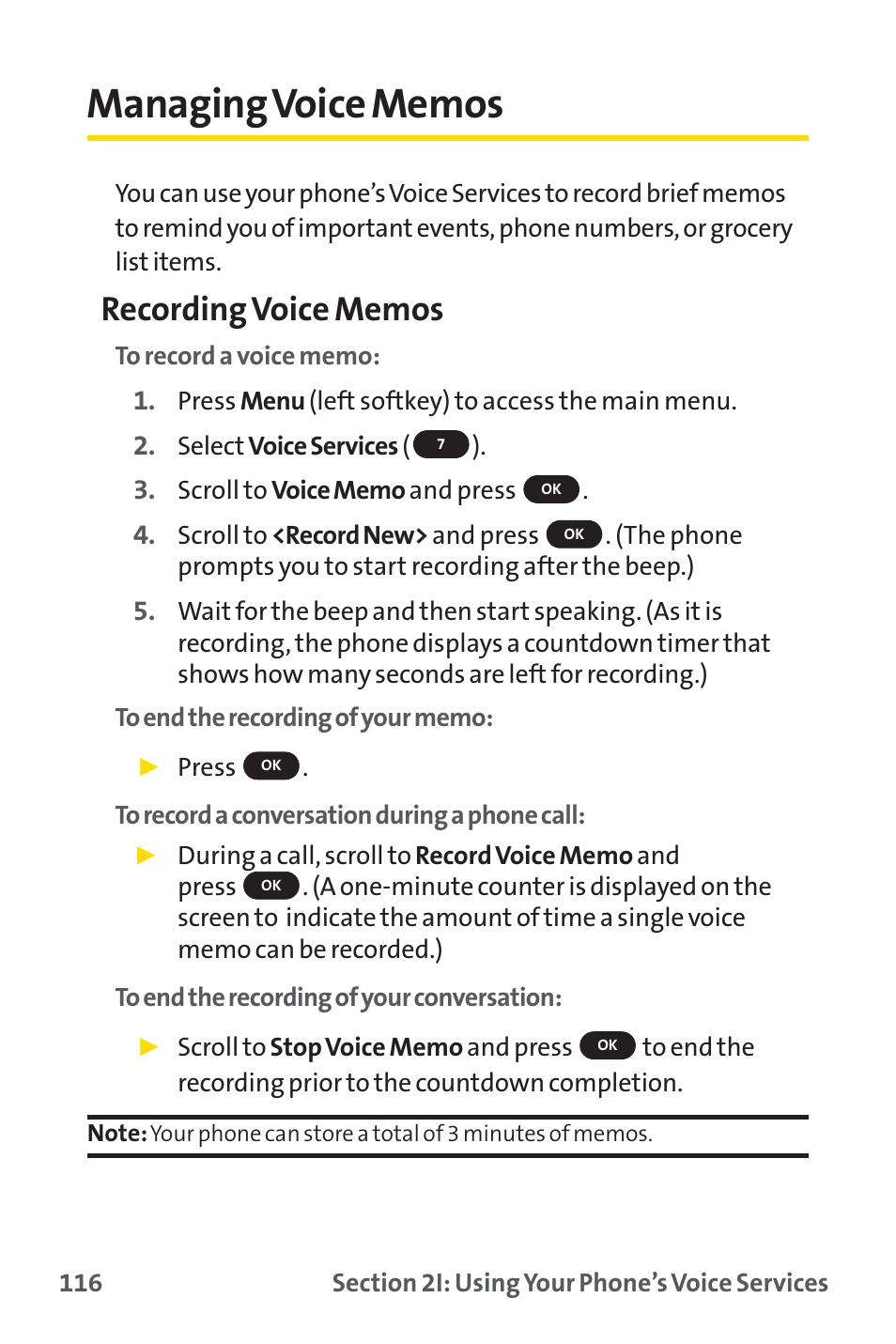 Managing voice memos | Sprint Nextel PM-225 User Manual | Page 124 / 216