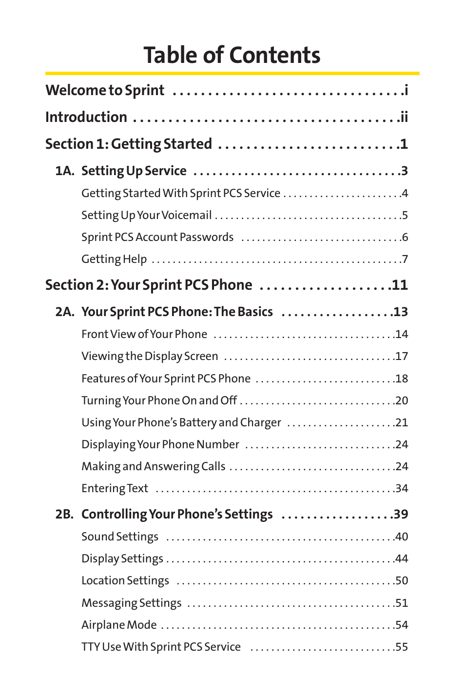 Sprint Nextel PM-225 User Manual | Page 3 / 216