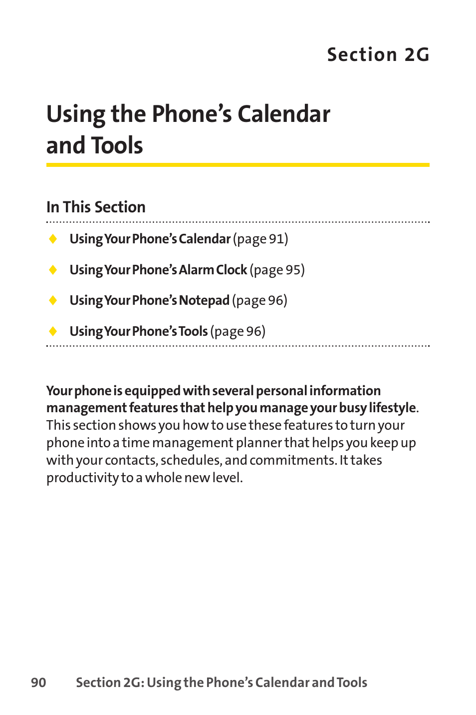 Using the phone’s calendar and tools | Sprint Nextel LX160 User Manual | Page 102 / 185