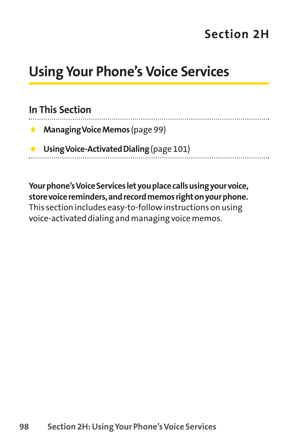 Using your phone’s voice services | Sprint Nextel LX160 User Manual | Page 110 / 185