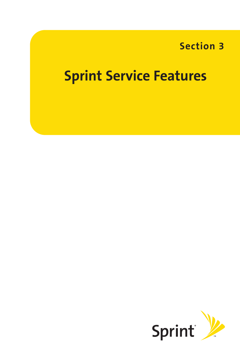 Sprint service features | Sprint Nextel LX160 User Manual | Page 121 / 185