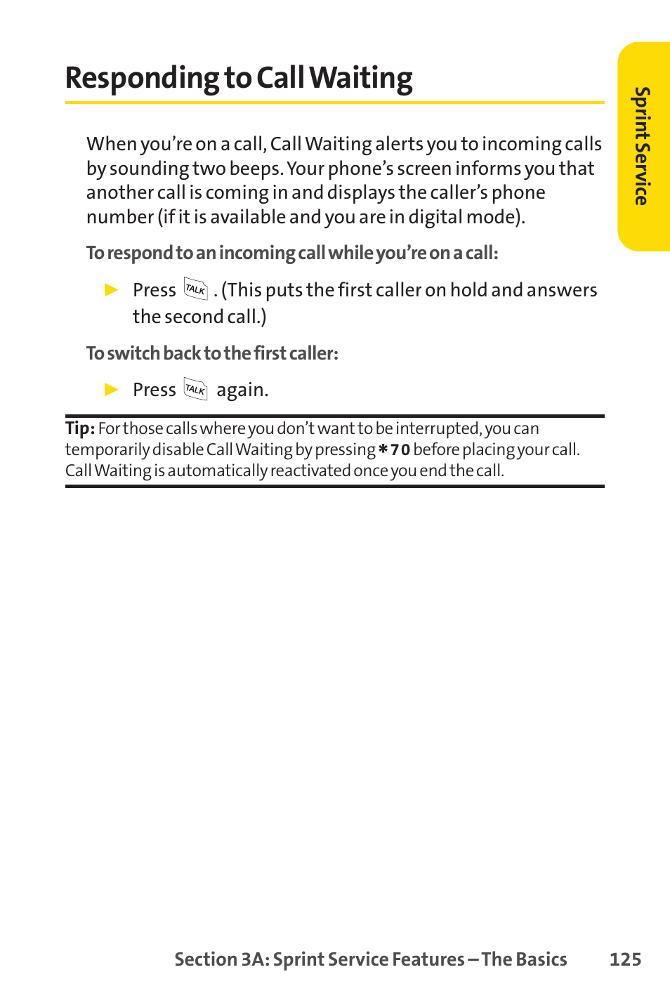 Responding to call waiting | Sprint Nextel LX160 User Manual | Page 137 / 185