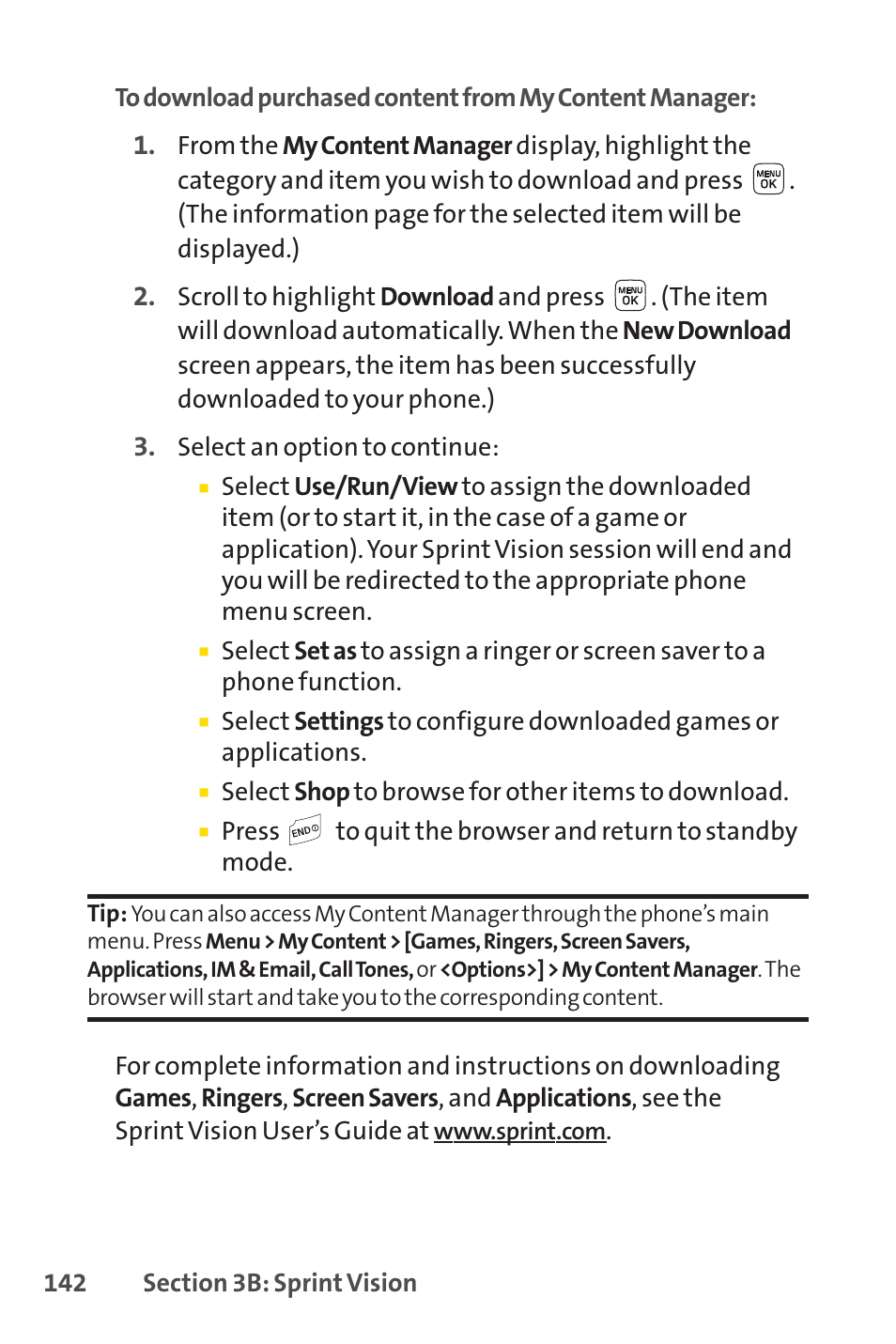 Sprint Nextel LX160 User Manual | Page 154 / 185