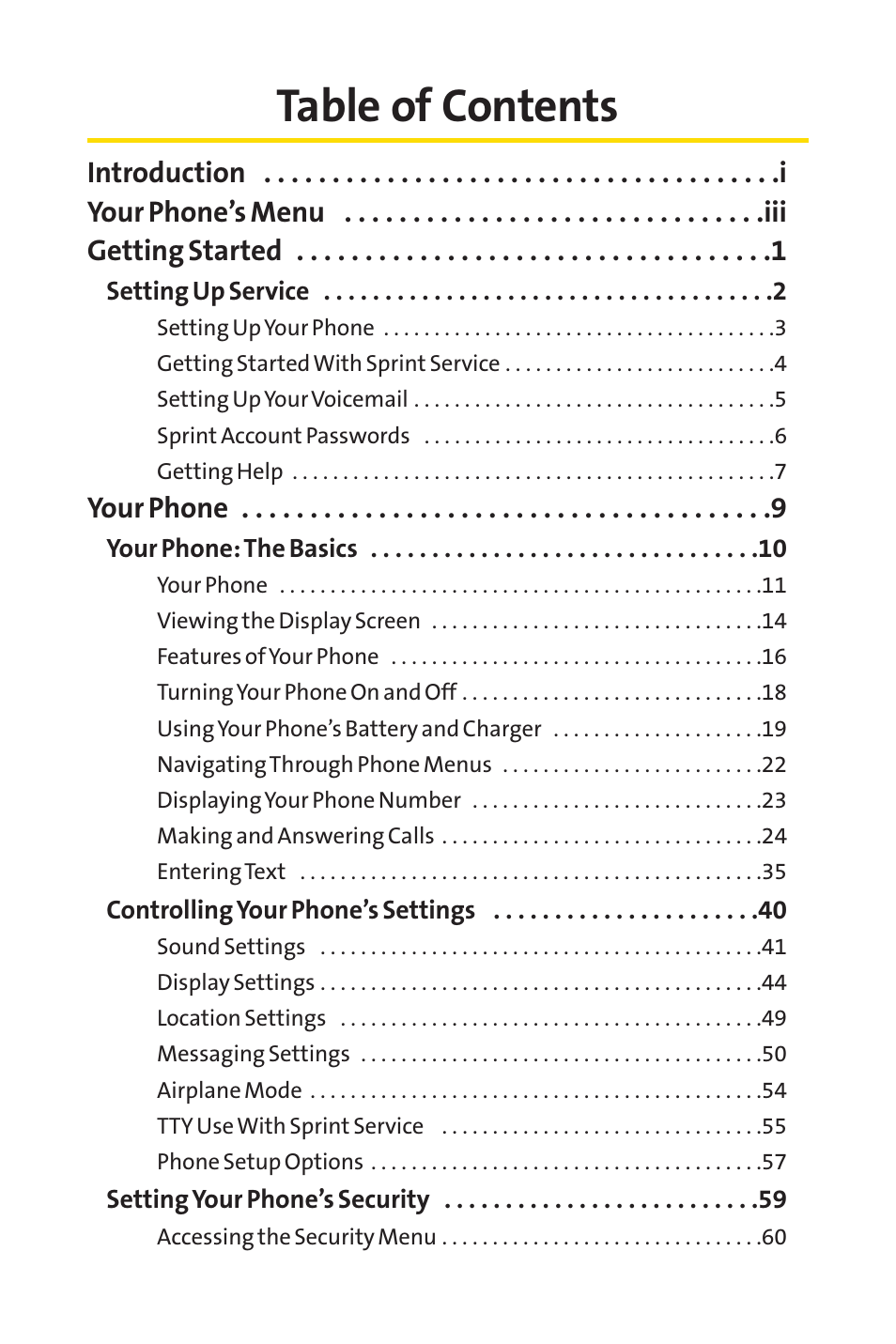 Sprint Nextel LX160 User Manual | Page 2 / 185