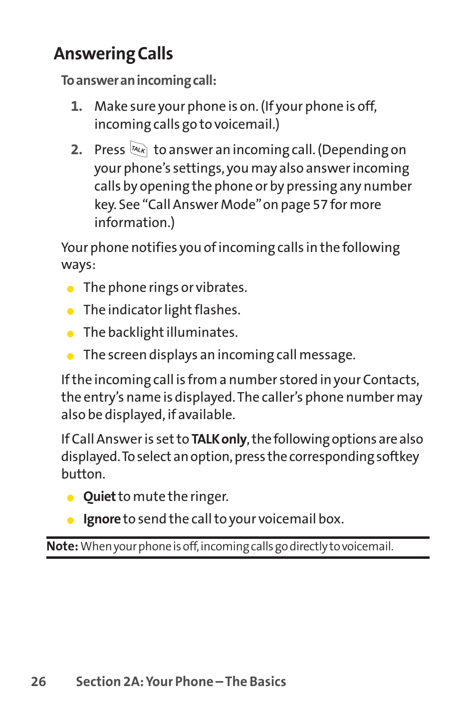 Answering calls | Sprint Nextel LX160 User Manual | Page 38 / 185