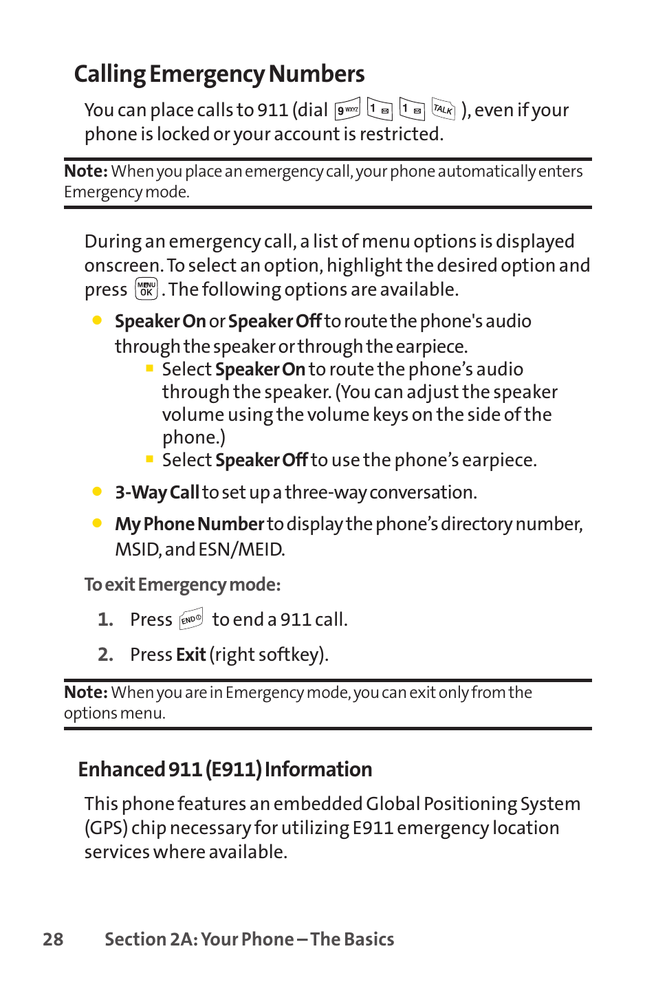 Calling emergency numbers | Sprint Nextel LX160 User Manual | Page 40 / 185