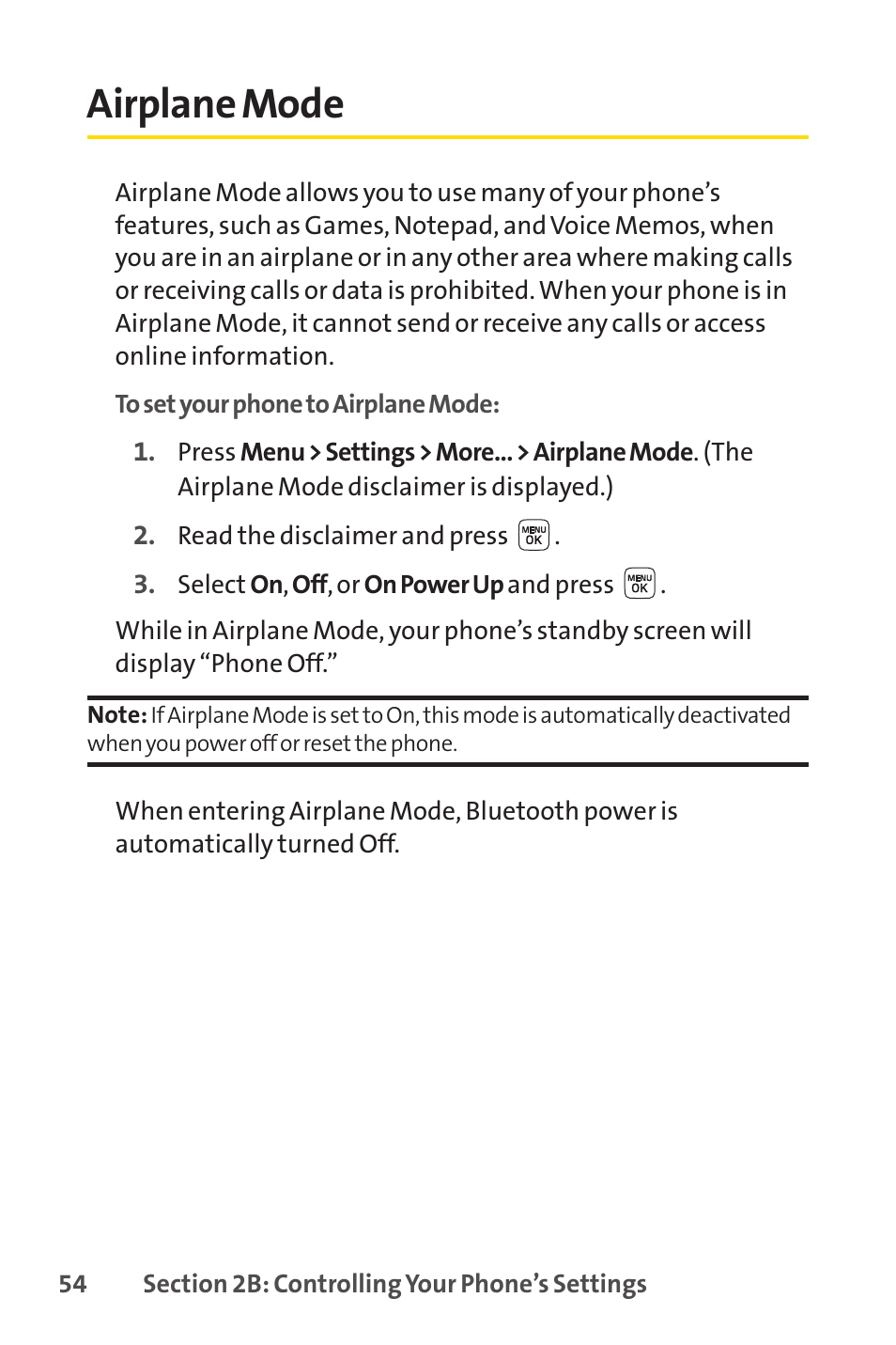 Airplane mode | Sprint Nextel LX160 User Manual | Page 66 / 185