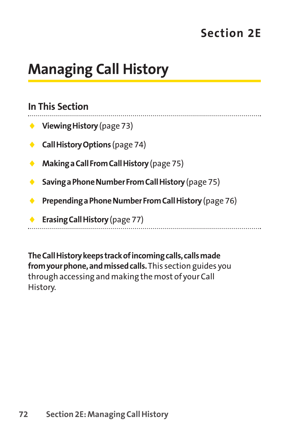 Managing call history | Sprint Nextel LX160 User Manual | Page 84 / 185