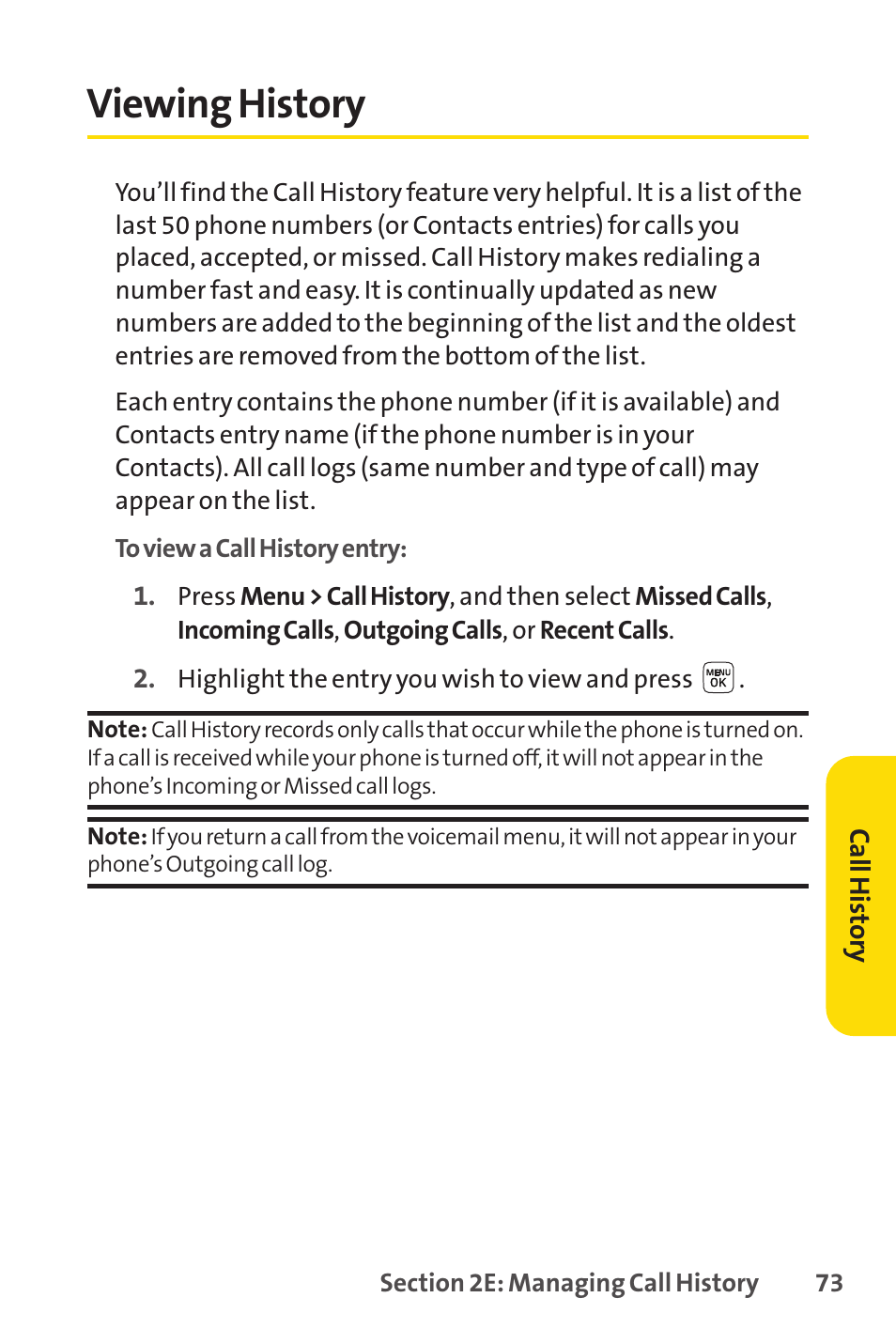 Viewing history | Sprint Nextel LX160 User Manual | Page 85 / 185