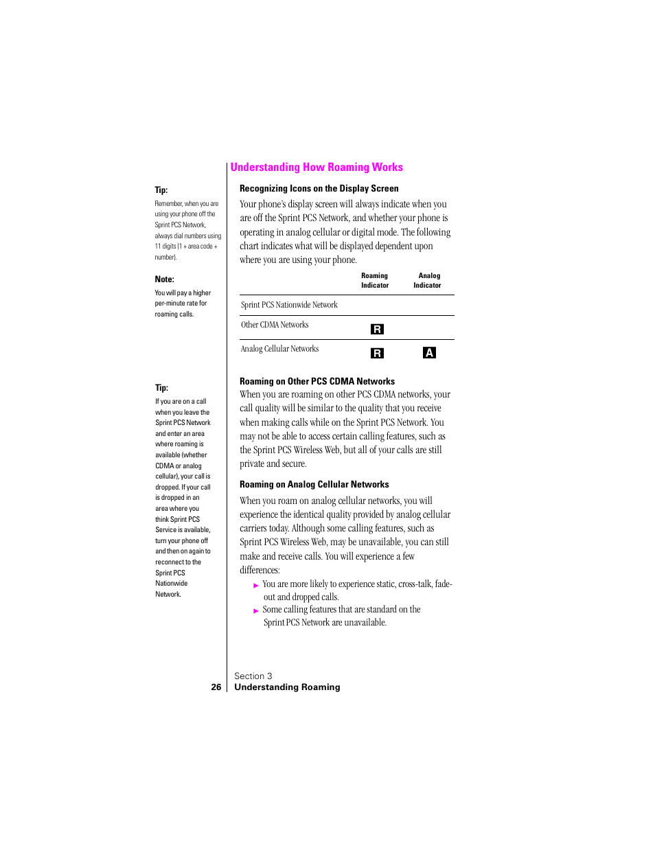 Understanding how roaming works | Samsung SPH-N200 User Manual | Page 28 / 152