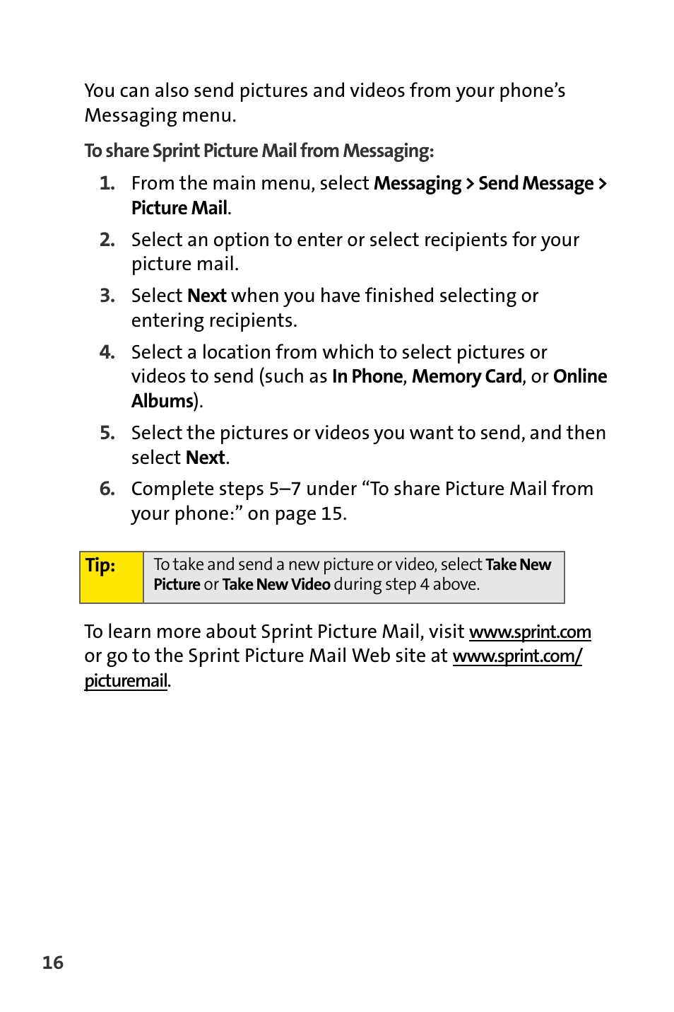 Sprint Nextel m620 User Manual | Page 20 / 64