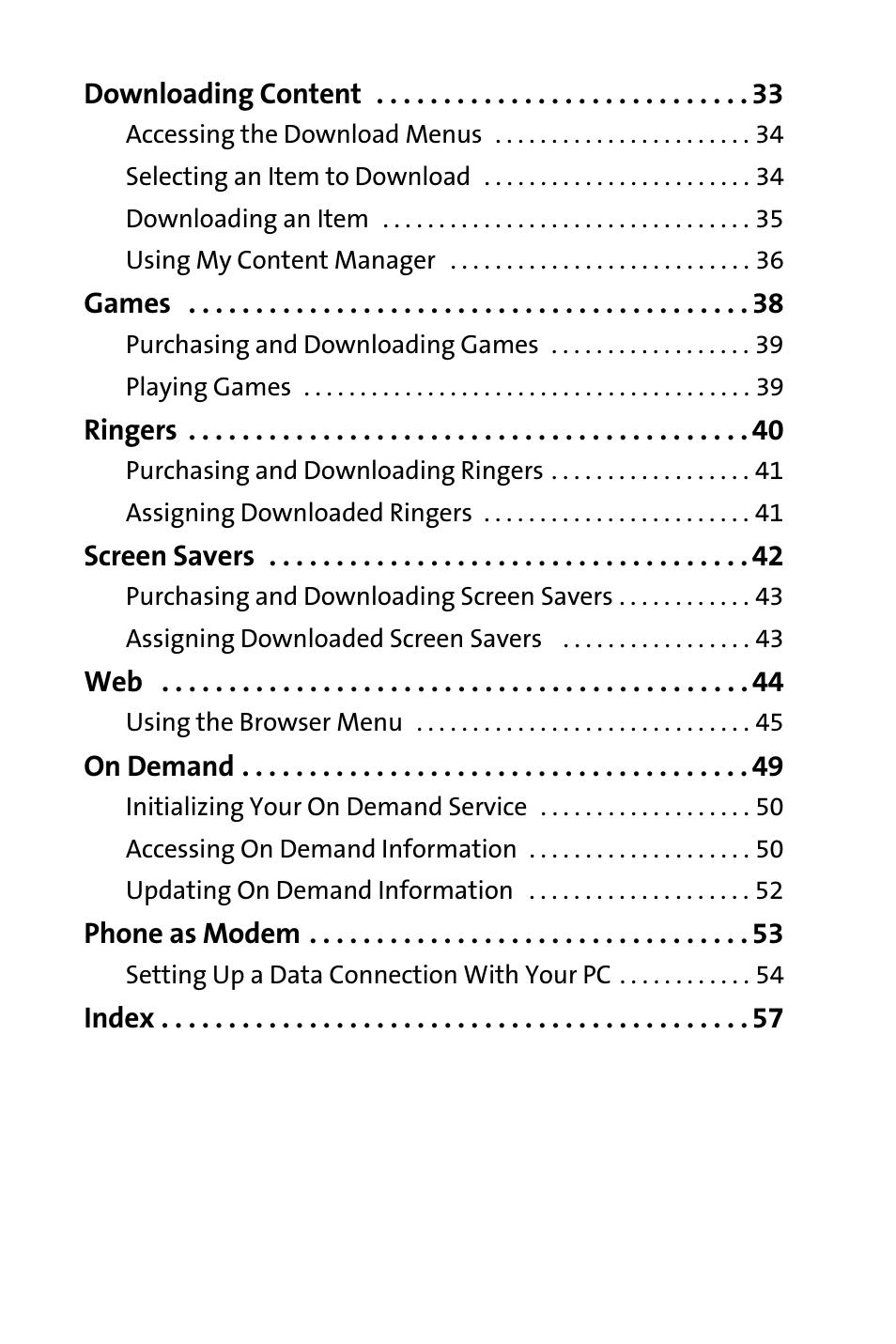 Sprint Nextel m620 User Manual | Page 4 / 64