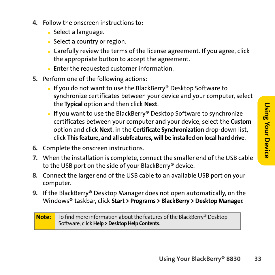 Sprint Nextel BlackBerry 8830 User Manual | Page 41 / 92