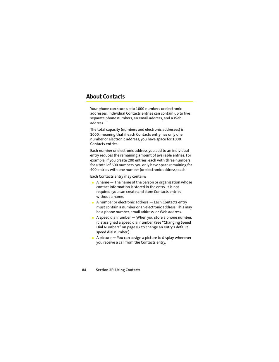 About contacts | Sprint Nextel MOTOKRZR K1M User Manual | Page 100 / 223