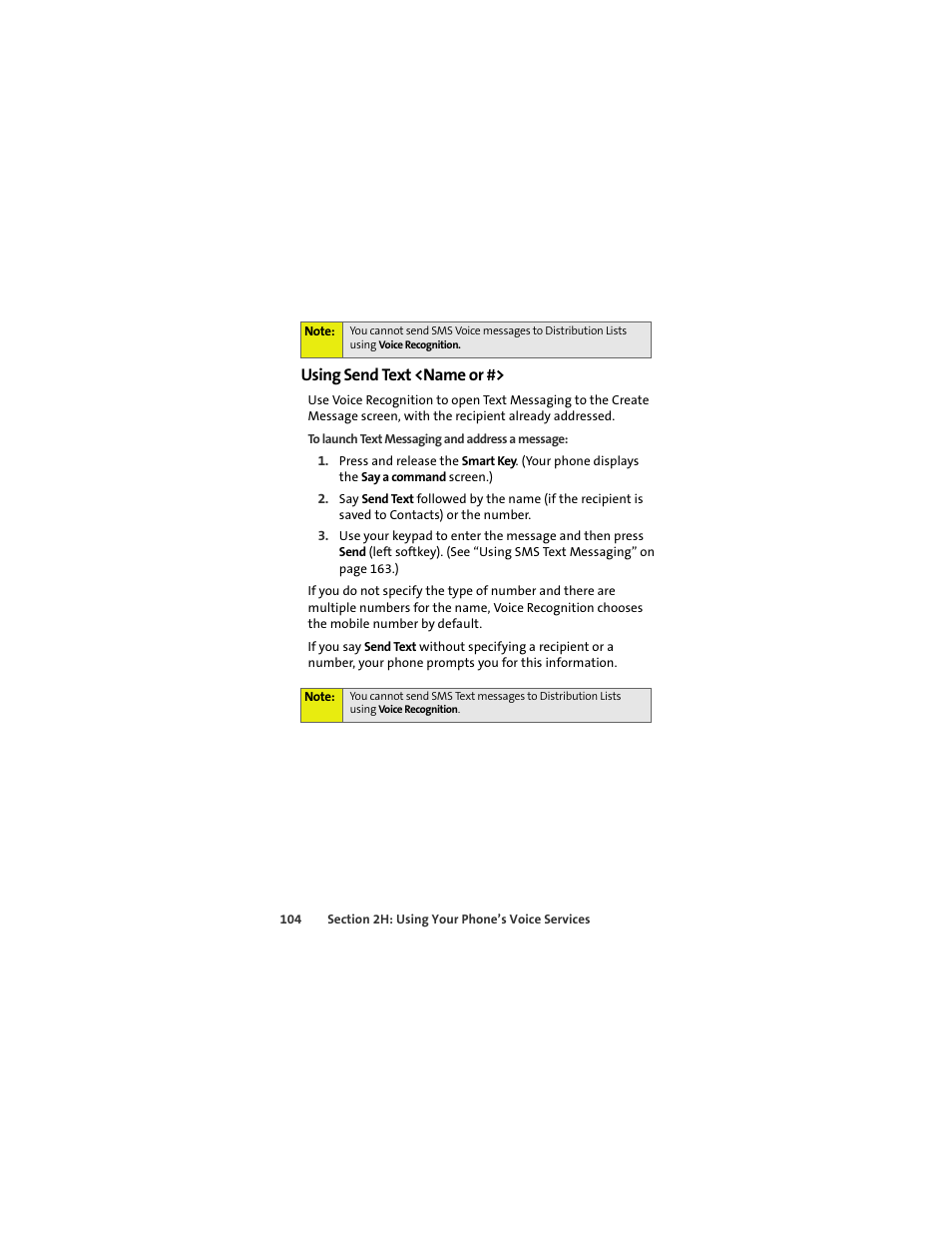 Using send text <name or | Sprint Nextel MOTOKRZR K1M User Manual | Page 120 / 223