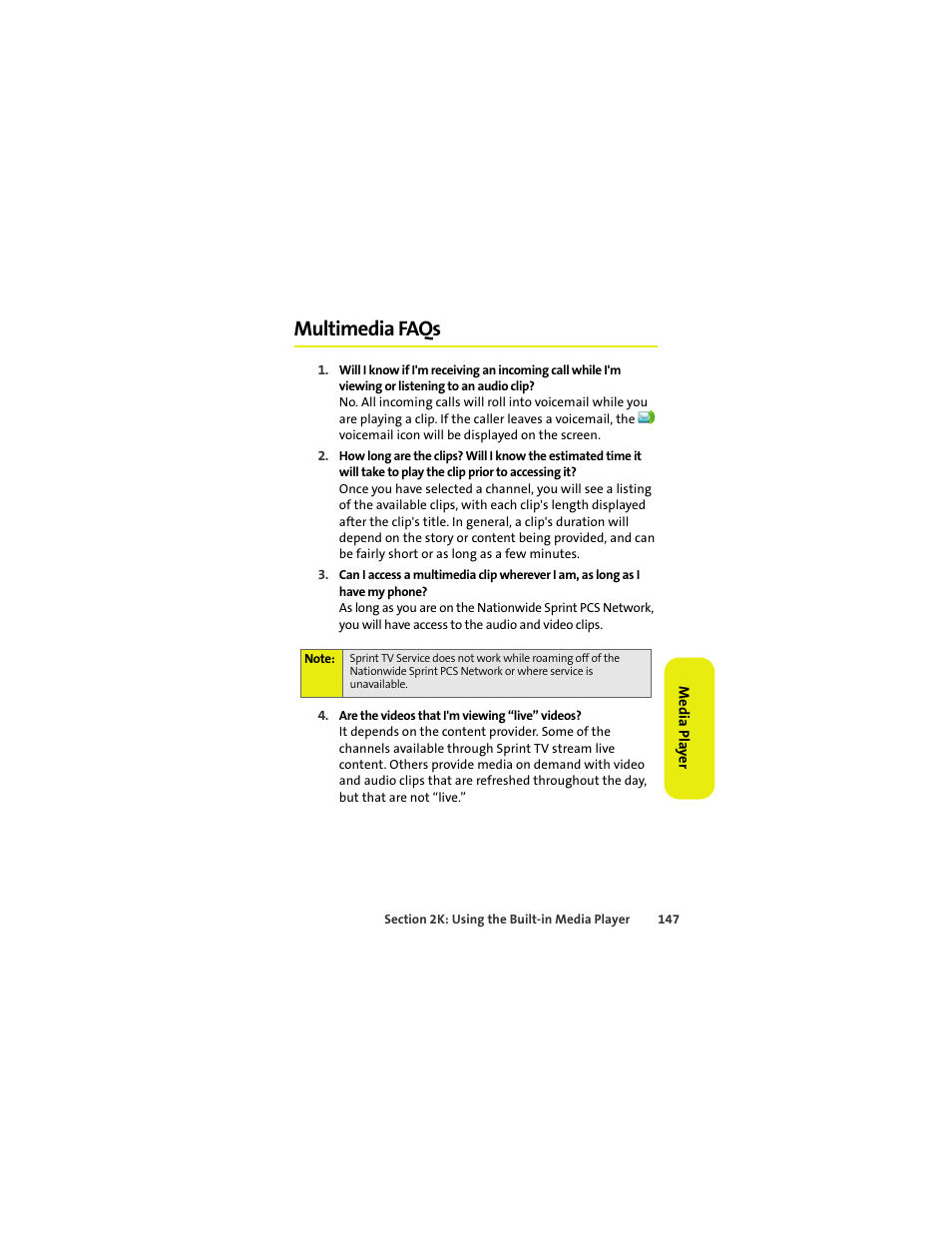 Multimedia faqs | Sprint Nextel MOTOKRZR K1M User Manual | Page 163 / 223