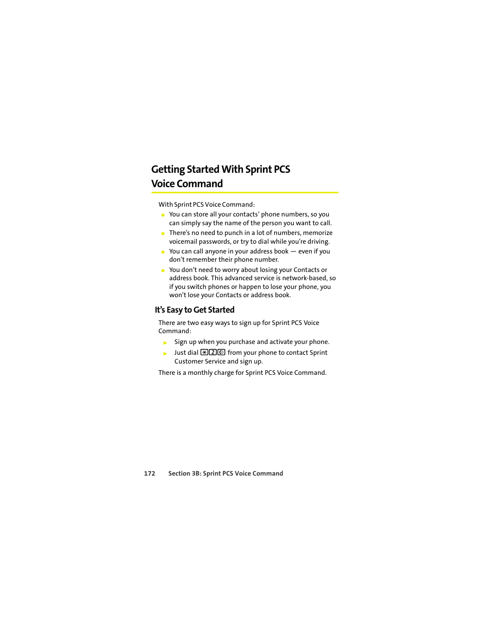 Getting started with sprint pcs voice command, It’s easy to get started | Sprint Nextel MOTOKRZR K1M User Manual | Page 188 / 223
