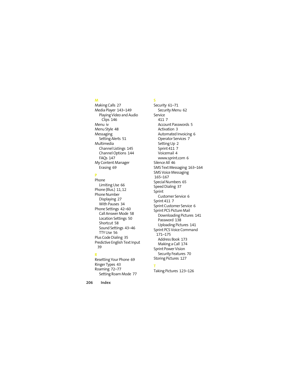 Sprint Nextel MOTOKRZR K1M User Manual | Page 222 / 223