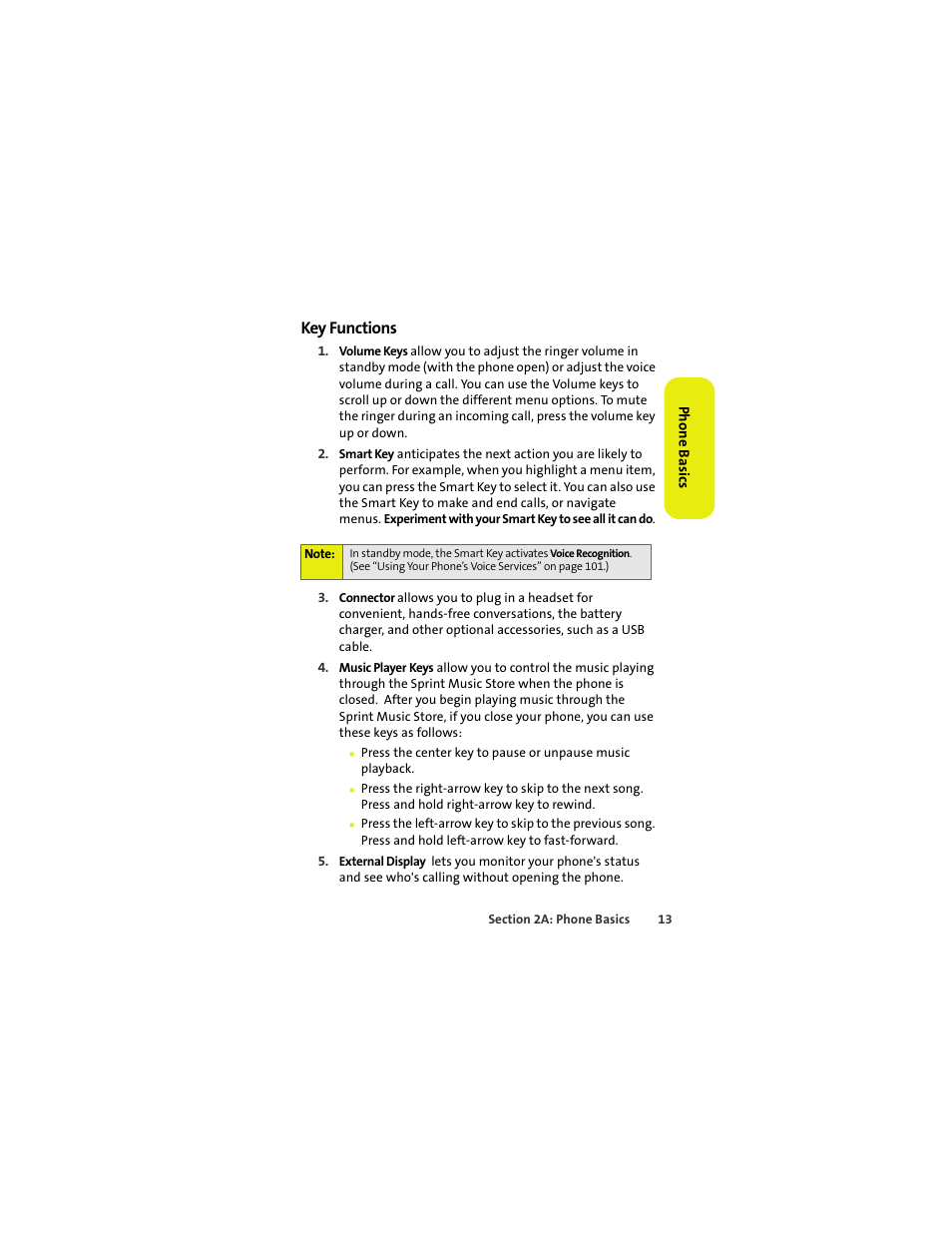 Key functions | Sprint Nextel MOTOKRZR K1M User Manual | Page 29 / 223