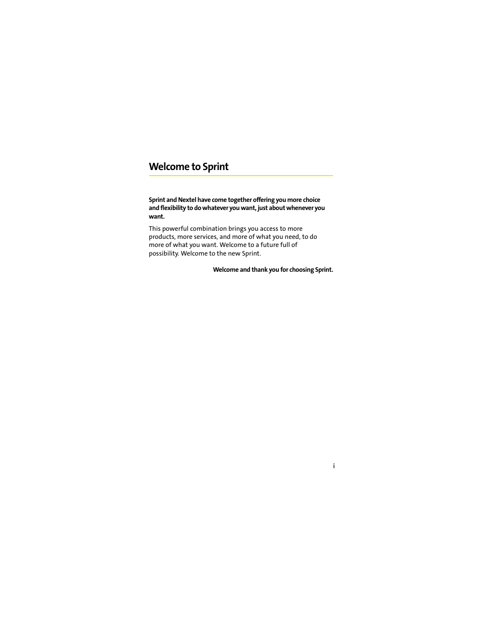 Welcome to sprint | Sprint Nextel MOTOKRZR K1M User Manual | Page 7 / 223