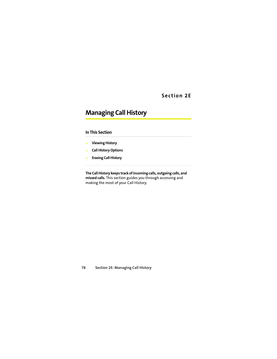 Managing call history, 2e. managing call history | Sprint Nextel MOTOKRZR K1M User Manual | Page 94 / 223