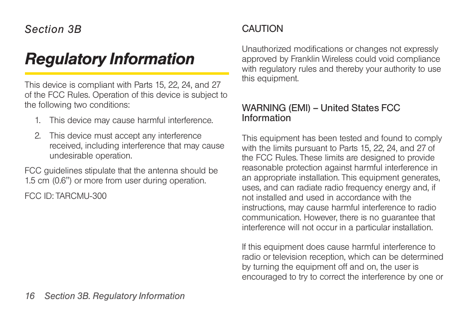 Regulatory information | Sprint Nextel U300 User Manual | Page 24 / 32