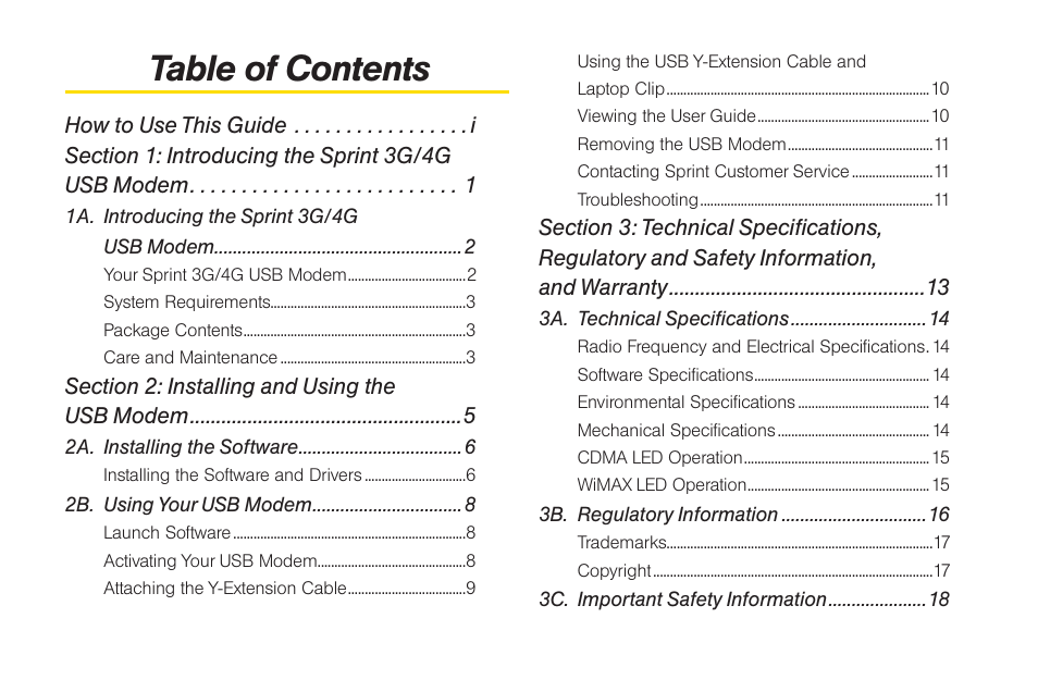 Sprint Nextel U300 User Manual | Page 5 / 32