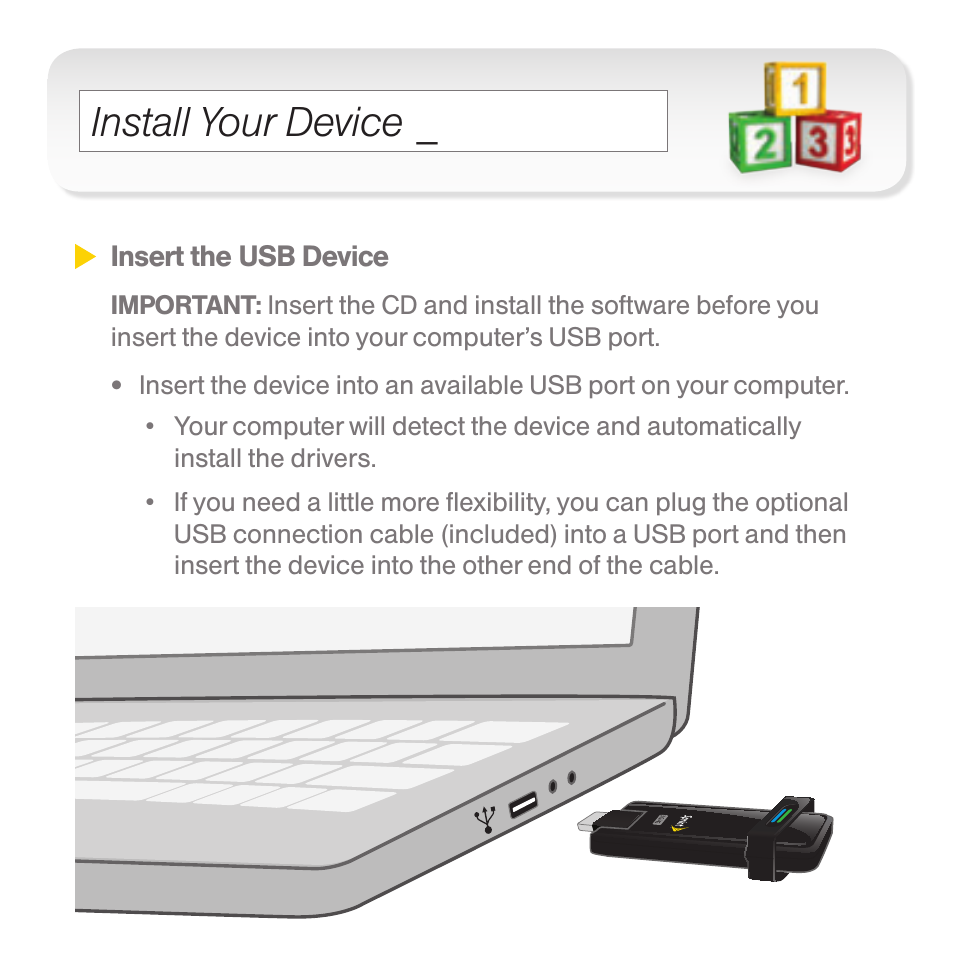 Install your device | Sprint Nextel U301 User Manual | Page 5 / 9