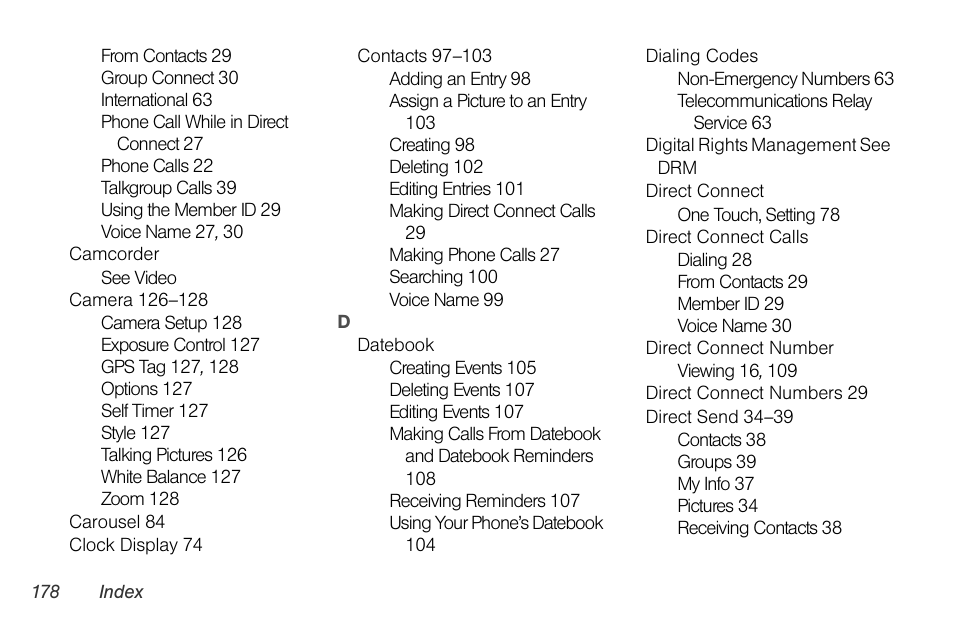 Sprint Nextel BRUTE I686 User Manual | Page 192 / 199