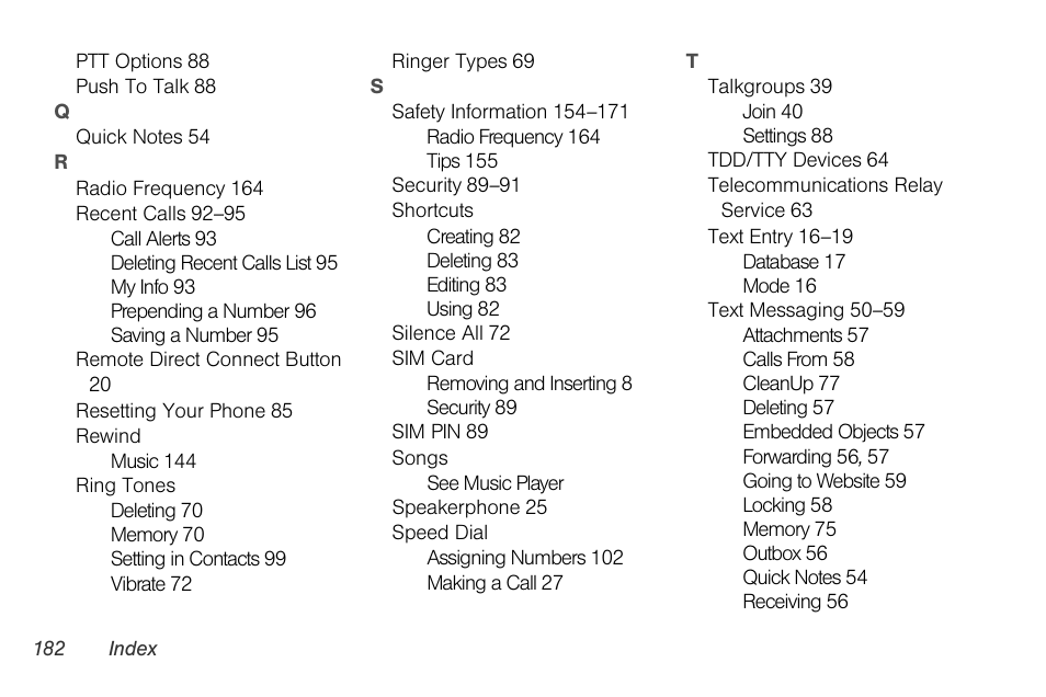 Sprint Nextel BRUTE I686 User Manual | Page 196 / 199