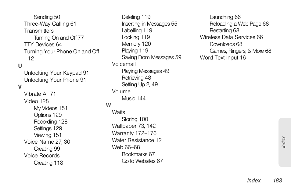 Sprint Nextel BRUTE I686 User Manual | Page 197 / 199