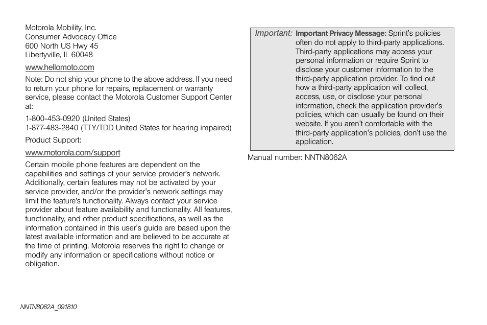Sprint Nextel BRUTE I686 User Manual | Page 6 / 199