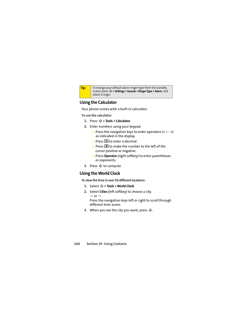 Using the calculator, Using the world clock | Sprint Nextel MOTOSLVR L7C User Manual | Page 120 / 228