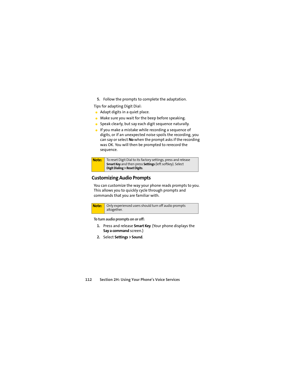 Customizing audio prompts | Sprint Nextel MOTOSLVR L7C User Manual | Page 128 / 228