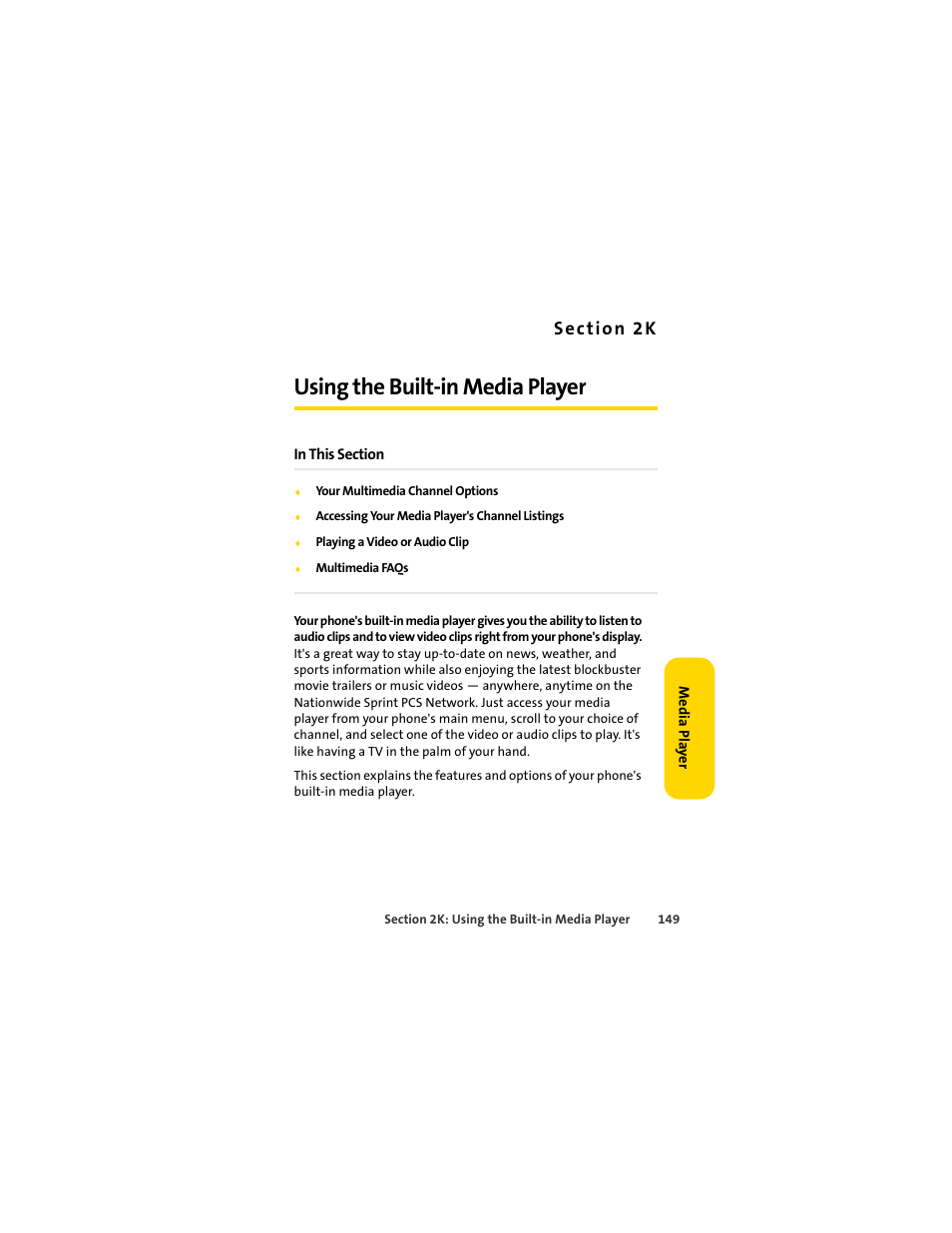 Using the built-in media player, 2k. using the built-in media player | Sprint Nextel MOTOSLVR L7C User Manual | Page 165 / 228