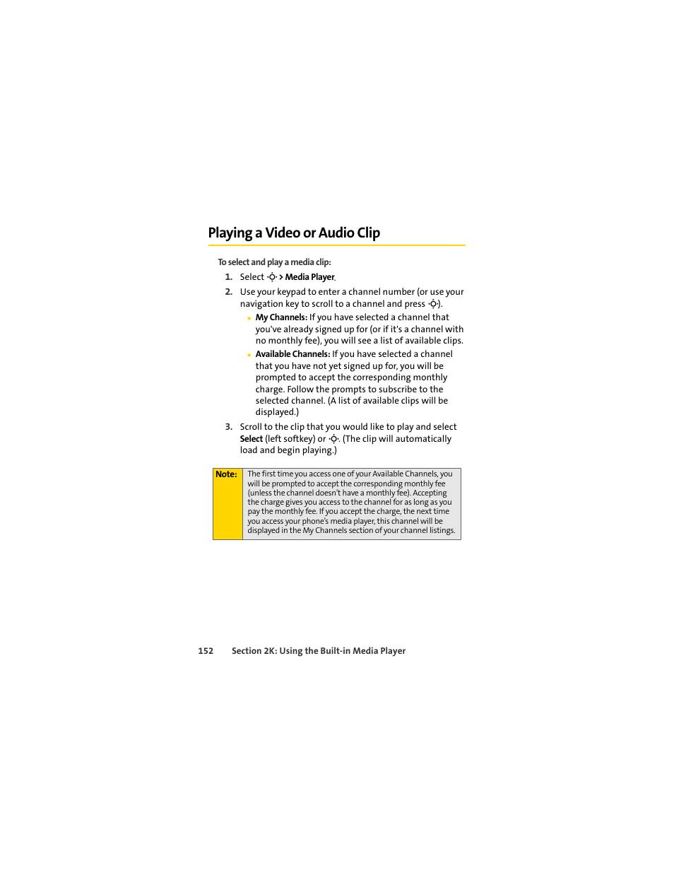 Playing a video or audio clip | Sprint Nextel MOTOSLVR L7C User Manual | Page 168 / 228