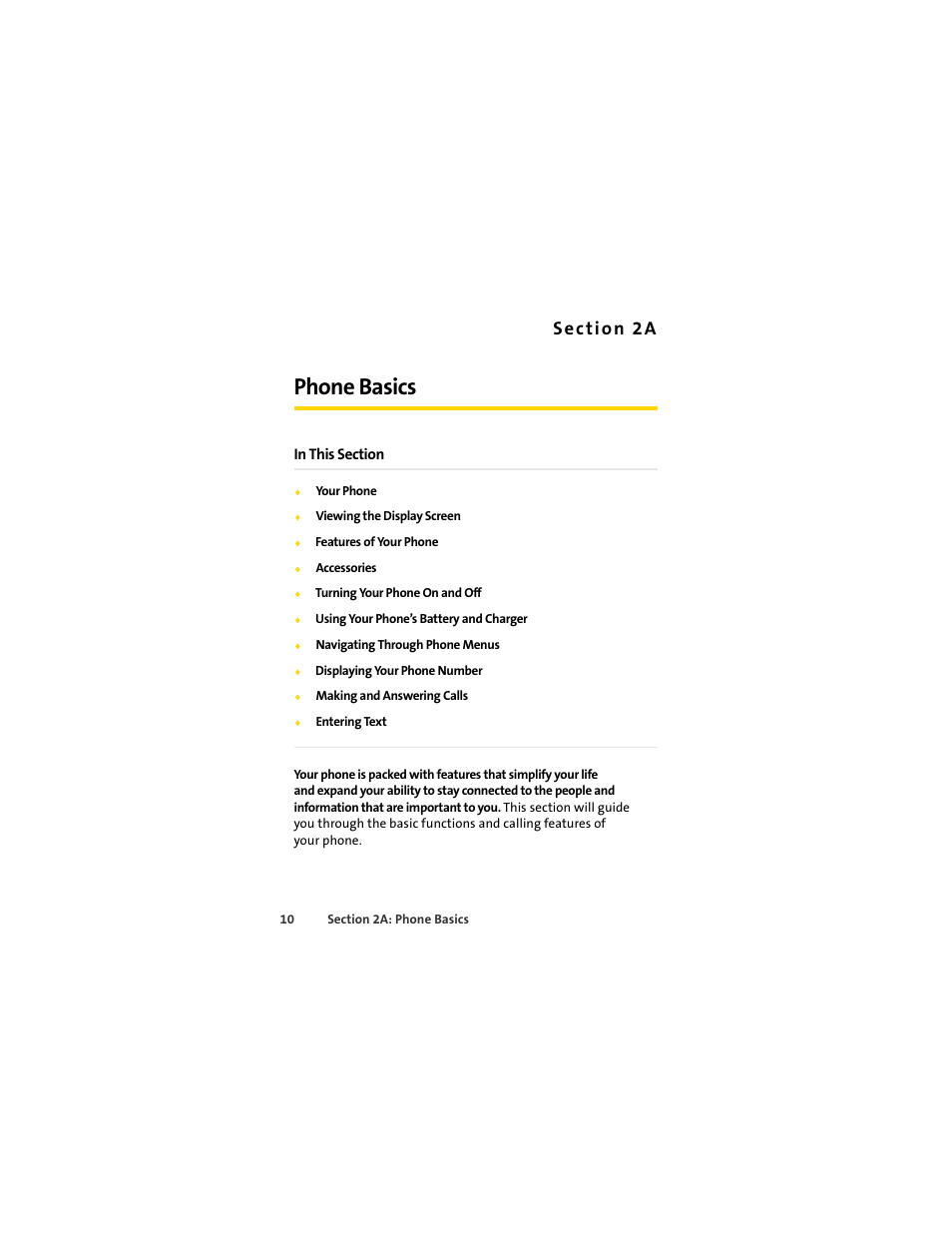 Phone basics, 2a. phone basics | Sprint Nextel MOTOSLVR L7C User Manual | Page 26 / 228