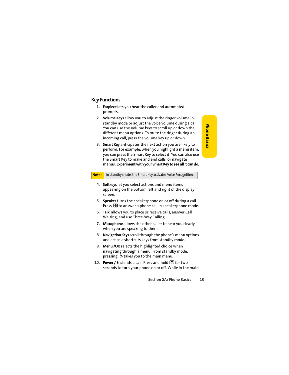 Key functions | Sprint Nextel MOTOSLVR L7C User Manual | Page 29 / 228