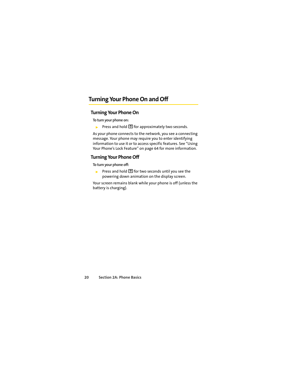 Turning your phone on and off, Turning your phone on, Turning your phone off | Sprint Nextel MOTOSLVR L7C User Manual | Page 36 / 228