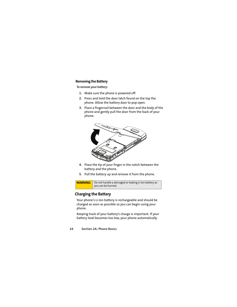 Charging the battery | Sprint Nextel MOTOSLVR L7C User Manual | Page 40 / 228