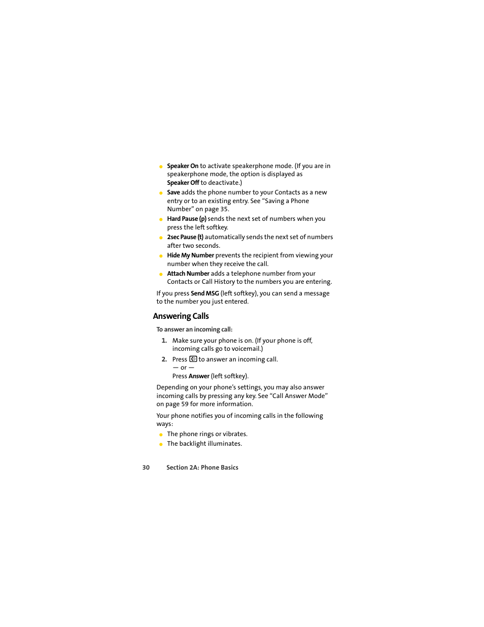 Answering calls | Sprint Nextel MOTOSLVR L7C User Manual | Page 46 / 228