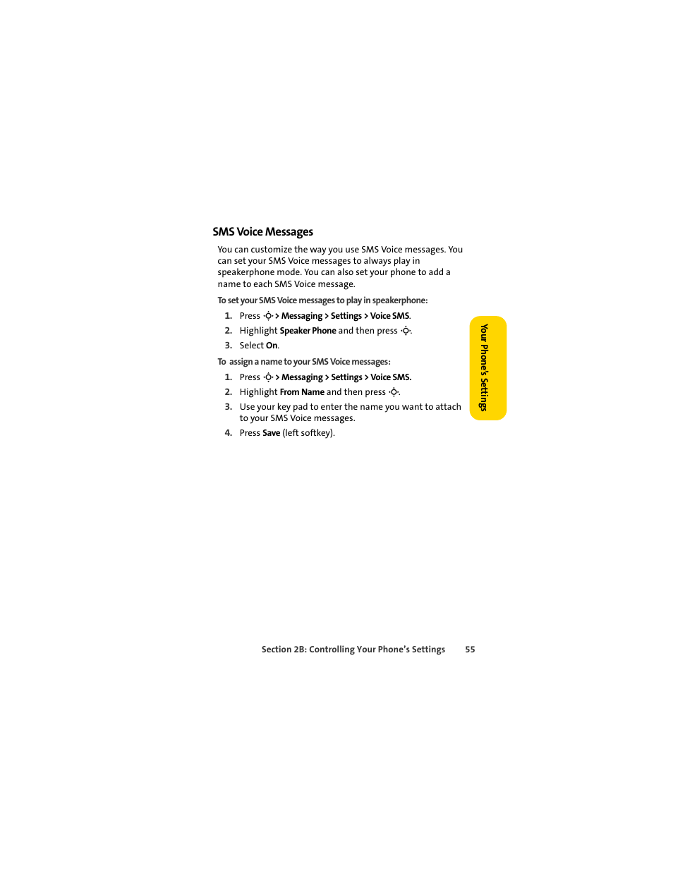 Sms voice messages | Sprint Nextel MOTOSLVR L7C User Manual | Page 71 / 228