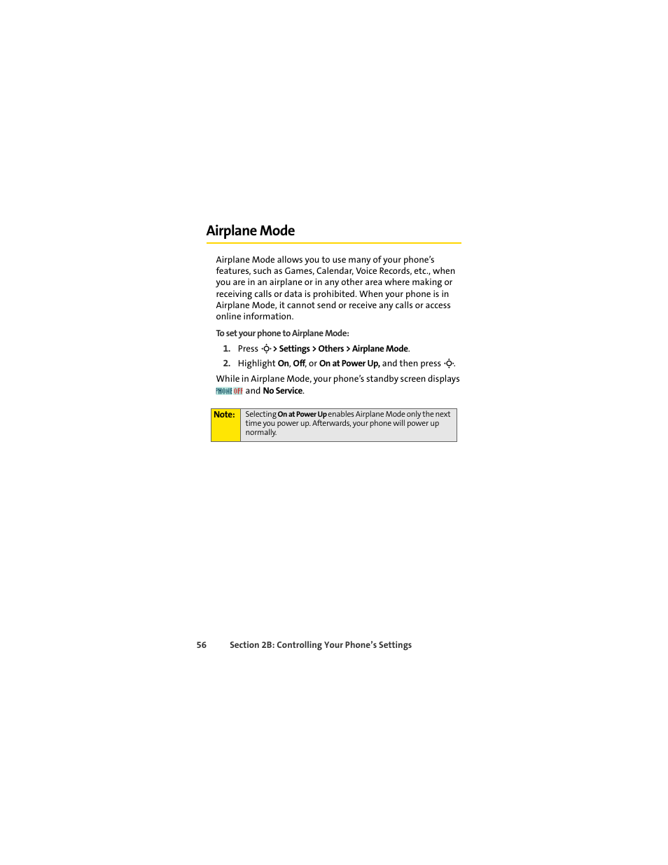 Airplane mode | Sprint Nextel MOTOSLVR L7C User Manual | Page 72 / 228