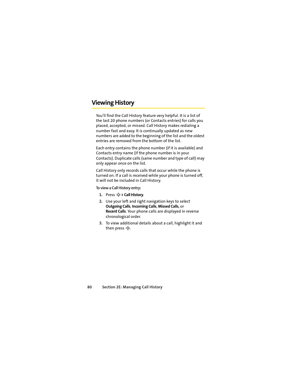 Viewing history | Sprint Nextel MOTOSLVR L7C User Manual | Page 96 / 228