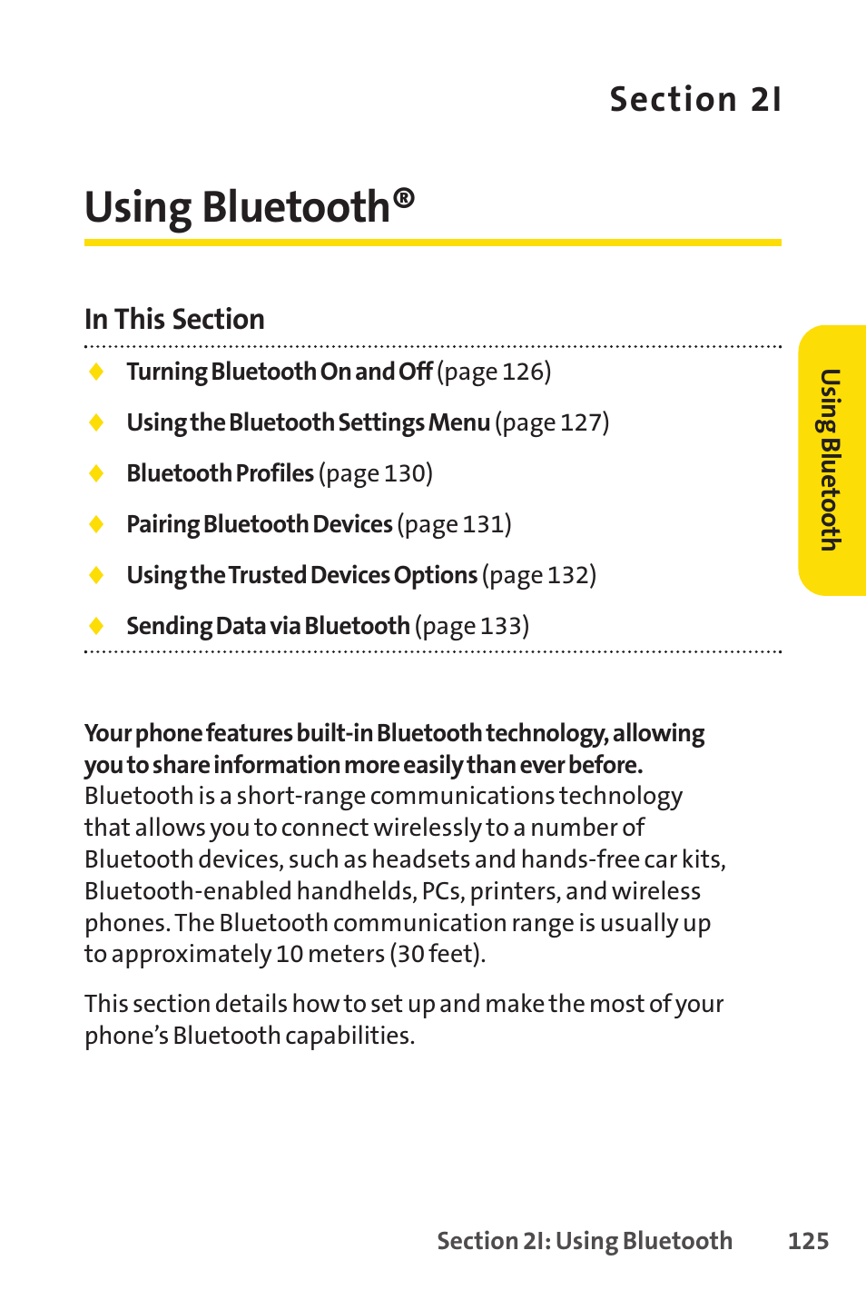 Using bluetooth, 2i. using bluetooth | Sprint Nextel VISION S1 User Manual | Page 141 / 218