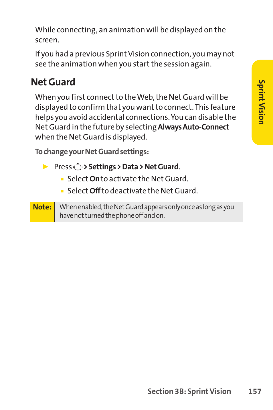 Net guard | Sprint Nextel VISION S1 User Manual | Page 173 / 218