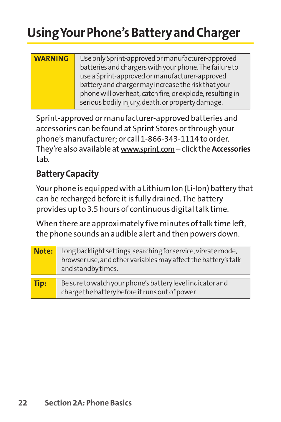 Using your phone’s battery and charger | Sprint Nextel VISION S1 User Manual | Page 38 / 218