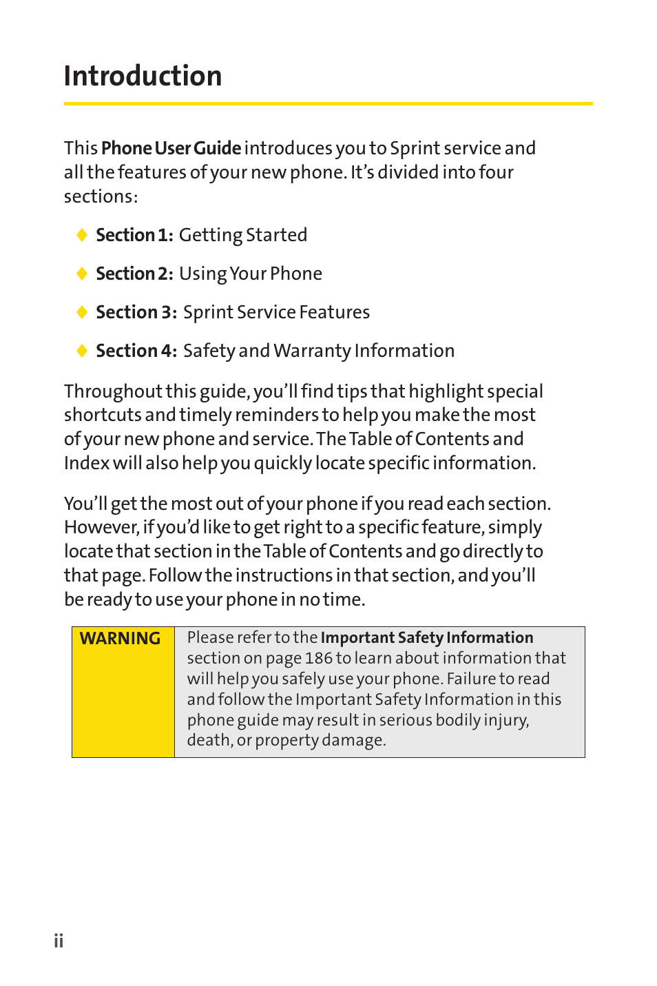 Introduction | Sprint Nextel VISION S1 User Manual | Page 8 / 218