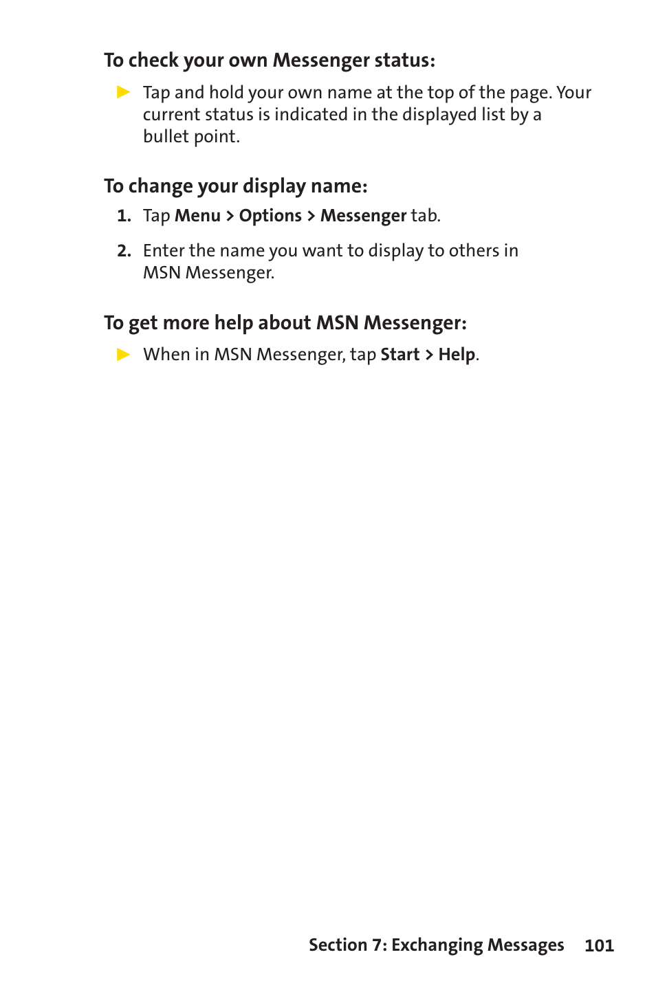 Sprint Nextel Sprint PCS Vision Smart Device PPC-6700 User Manual | Page 107 / 164
